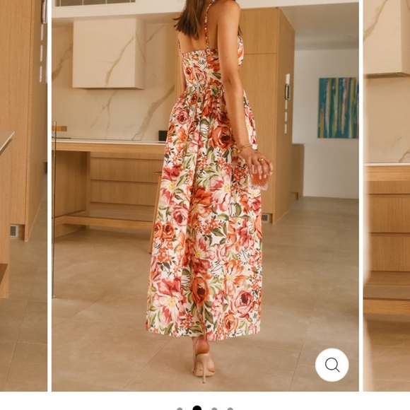 JAUS MADDIE MAXI CUTOUT FLORAL DRESS - Picture 2 of 3